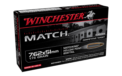 WIN MATCH 7.62X51 175GR 20/500, SKU WNS76251M