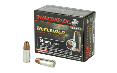 WIN DEFENDER 9MM 147GR JHP 20/200, SKU WNS9MMPDB1