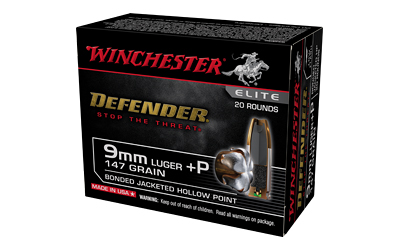 WIN DEFENDER 9MM 147GR JHP 20/200, SKU WNS9MMPDB2