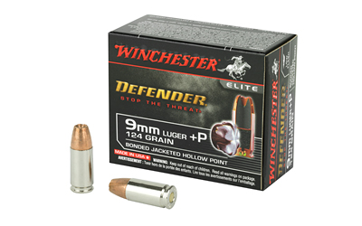 WIN DEFENDER 9MM+P 124GR JHP 20/200, SKU WNS9MMPDB