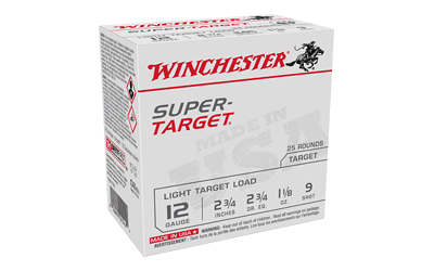 WIN SUPERTARGET 12GA 2.75" #9 25/250, SKU WNTRGT129