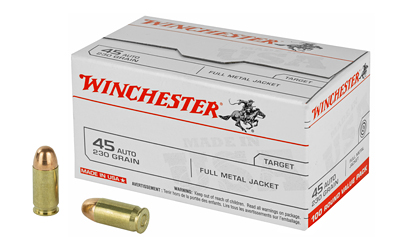 WIN USA 45ACP 230GR FMJ 100/500, SKU WNUSA45AVP