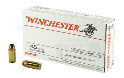 WIN USA 45ACP 230GR JHP 50/500, SKU WNUSA45JHPBX