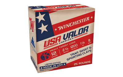 WIN USA VALOR 12GA 2.75" #8 25/250, SKU WNUSAV128