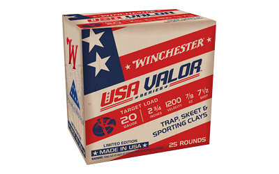 WIN USA VALOR 20GA 2.75" #7.5 25/250, SKU WNUSAV207