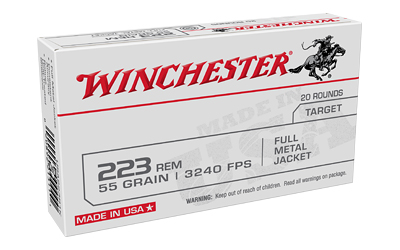 WIN USA TRGT 223REM 55GR FMJ 20/1000, SKU WNW223K-LC