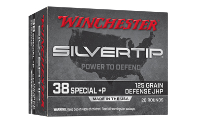 WIN SLVRTIP 38SPL+P 125GR JHP 20/200, SKU WNW38PST