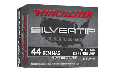 WIN SILVERTIP 44 REM MAG 210 GR JHP, SKU WNW44MST