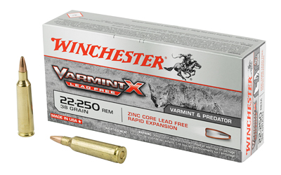 WIN VARMINT X LF 22-250 38GR 20/200, SKU WNX22250PLF