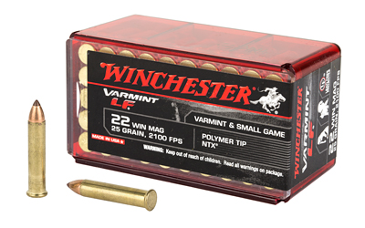 WIN VARMINT LF 22WMR 25GR NTX 50/, SKU WNX22MHLF