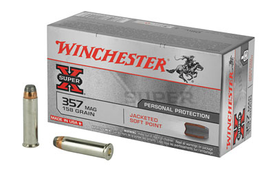 WIN SPRX 357MAG 158GR JSP 50/500, SKU WNX3575PBX