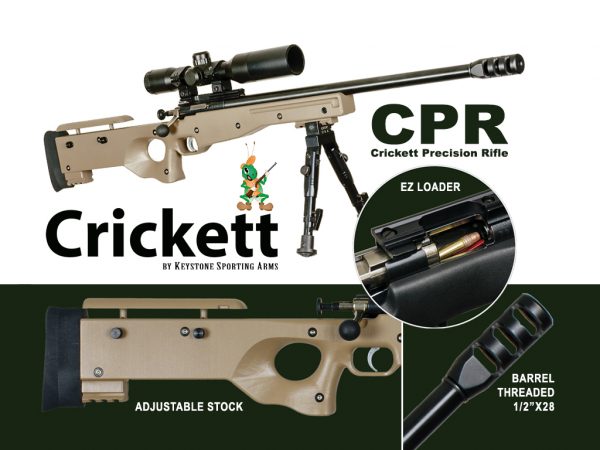 CRICKETT CPR 22LR BL/TAN PKG, KSA2152