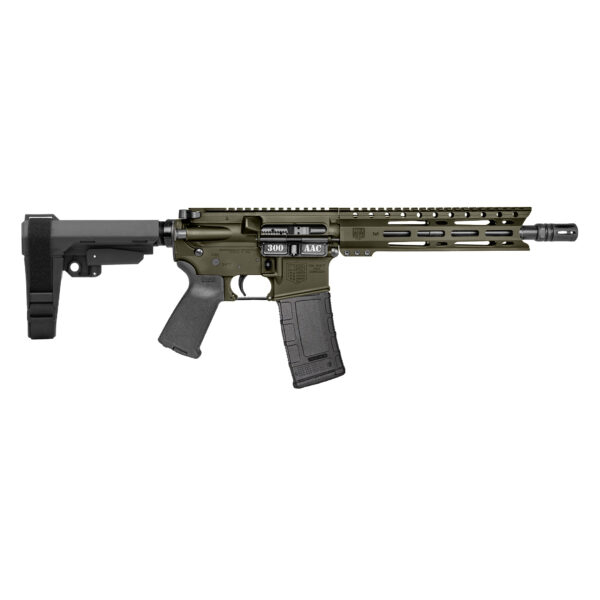 DB-15 PIST 300BLK ODG 10" SBA3, DB1916B101