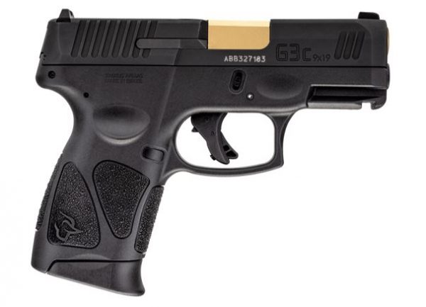 G3C 9MM BLK/BLK GOLD BBL 12+1, 1-G3C931-GB