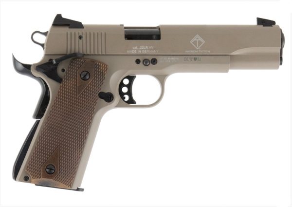 GSG M1911 22LR TAN/WD 5" 10+1, GERG2210M1911T