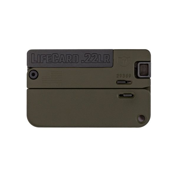 LIFECARD 22LR BLACK/OD GREEN, LC1-ODG