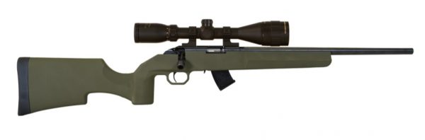 HOWA M1100 22LR BL/GRN 18" TB, HRF22LRGGP