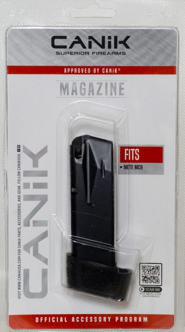 MAG MC9 15RD 9MM FULL EXT BLK, MA2276