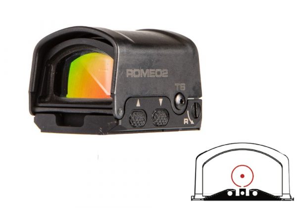 ROMEO2 REFLEX SGHT CIRCLEDT BK, SOR21000