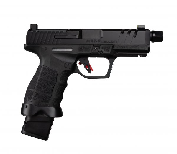 SAR9 SOCOM CPT 9MM BLK 4.5" TB, SAR9CSOCOMBL