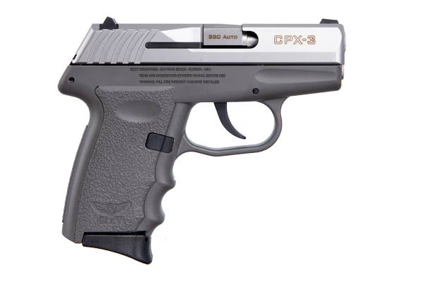 CPX-3 380ACP SS/GRAY 10+1, CPX-3TTSG