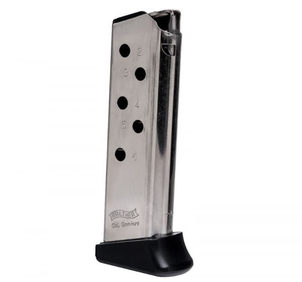 MAGAZINE PPK 380ACP 6RD NKL FR, 2246010